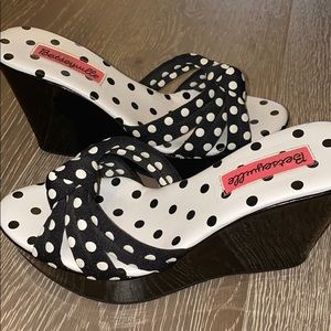 Betsey Johnson wedge heels